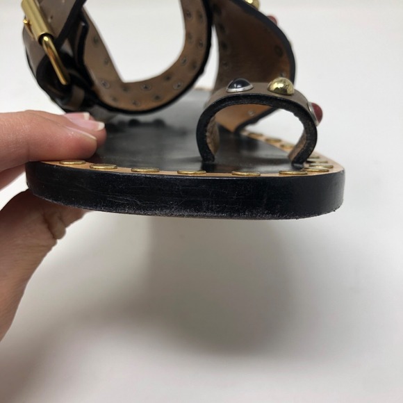 Isabel Marant Roman Empire Gladiator Sandals Womens 38 8 Leather Boho Summer - Picture 16 of 16